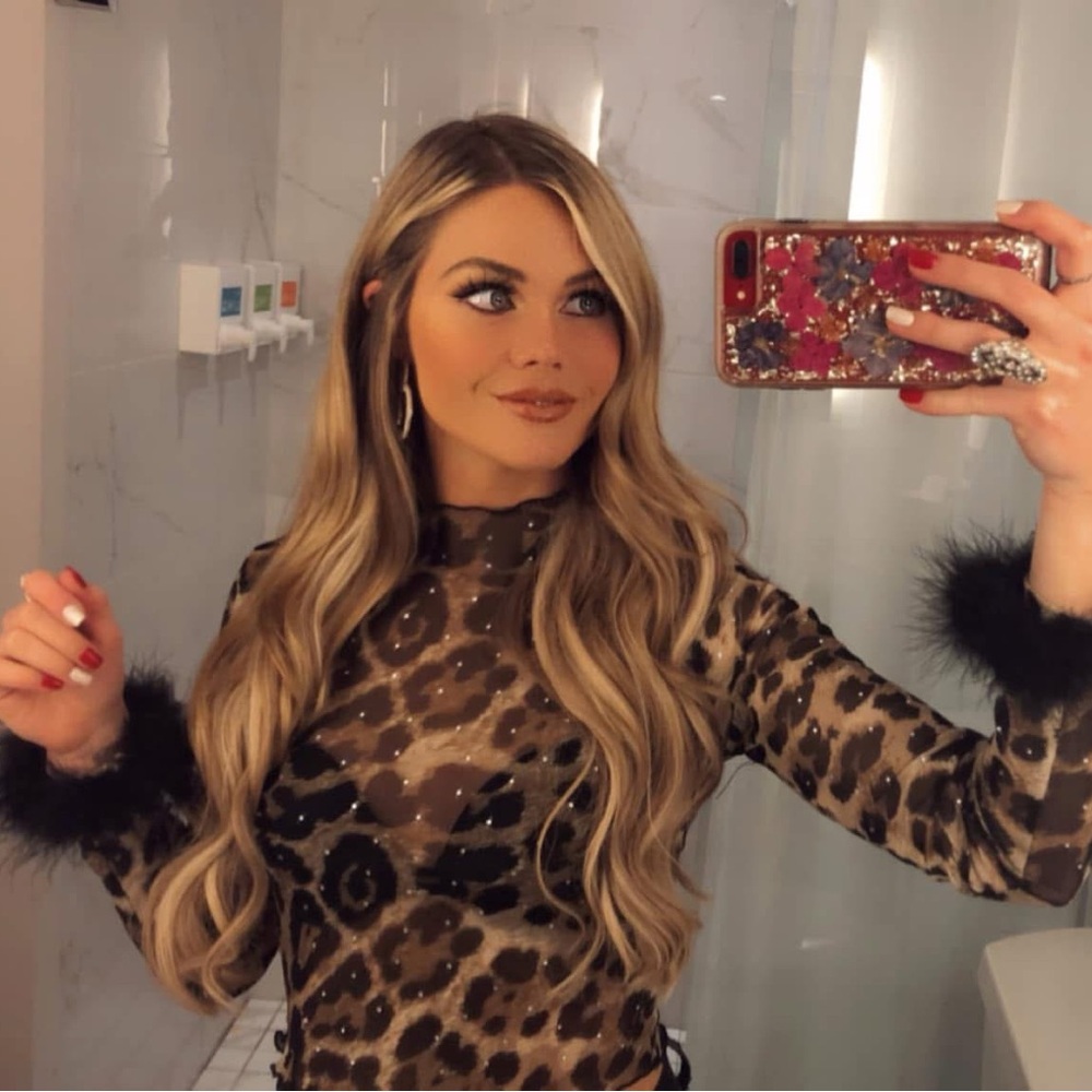 Fashionova Leopard Sheer Fur top